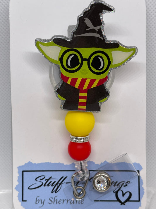 Alien Harry Wizard Badge Reel